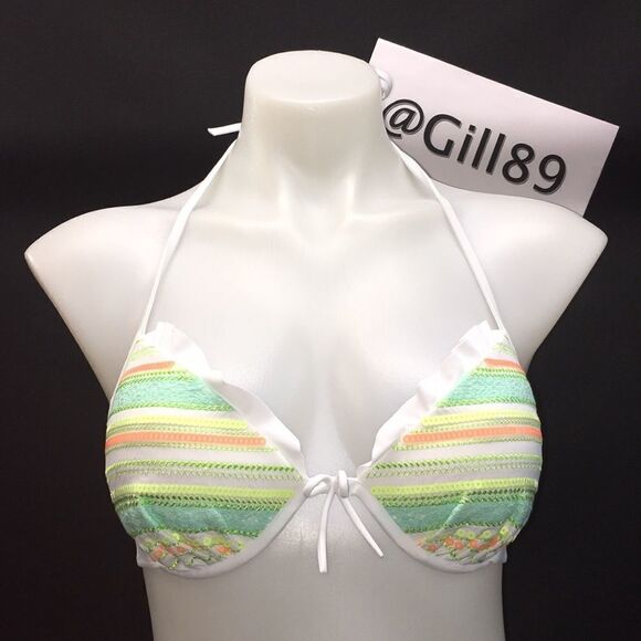 🔥VICTORIA SECRET BIKINI SET 2pc 34C push-up //Small New #8 - Picture 4 of 7